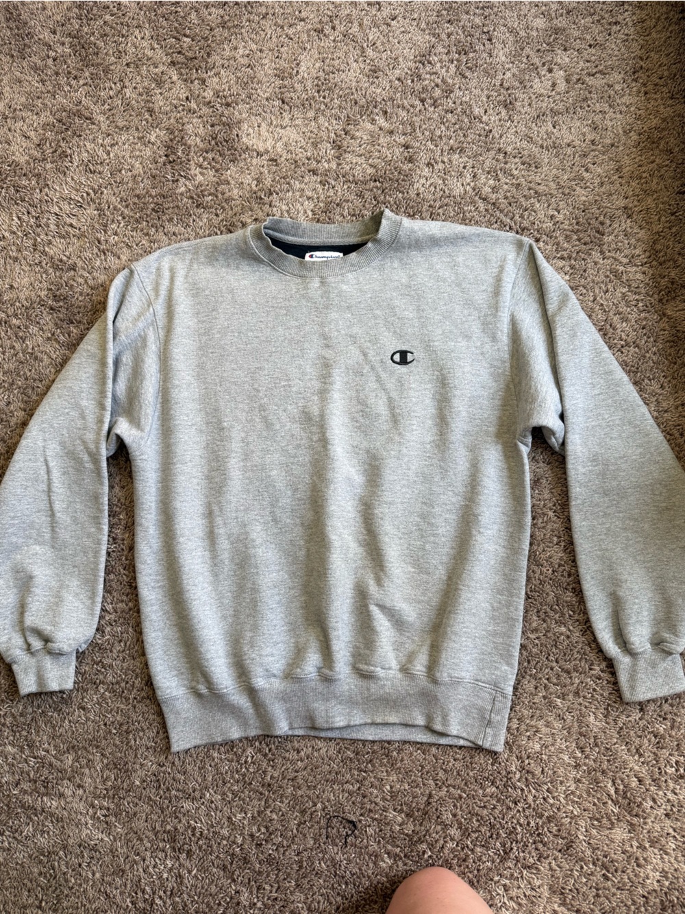 Champion womens Grey Crewneck Sweatshirt